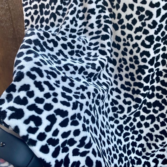 Vintage Leopard Fuzzy Textured Tank Top Medium - Picture 7 of 8